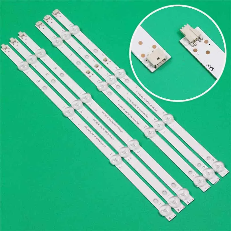 Led Tv Verlichting Bars Voor Akai Aktv 4336S Backlight Strips Hrs_sqy43_3x8_2w_mcpcb 12mm_v1 Kits Bands Voor Grunhelm Gtv43t2fs