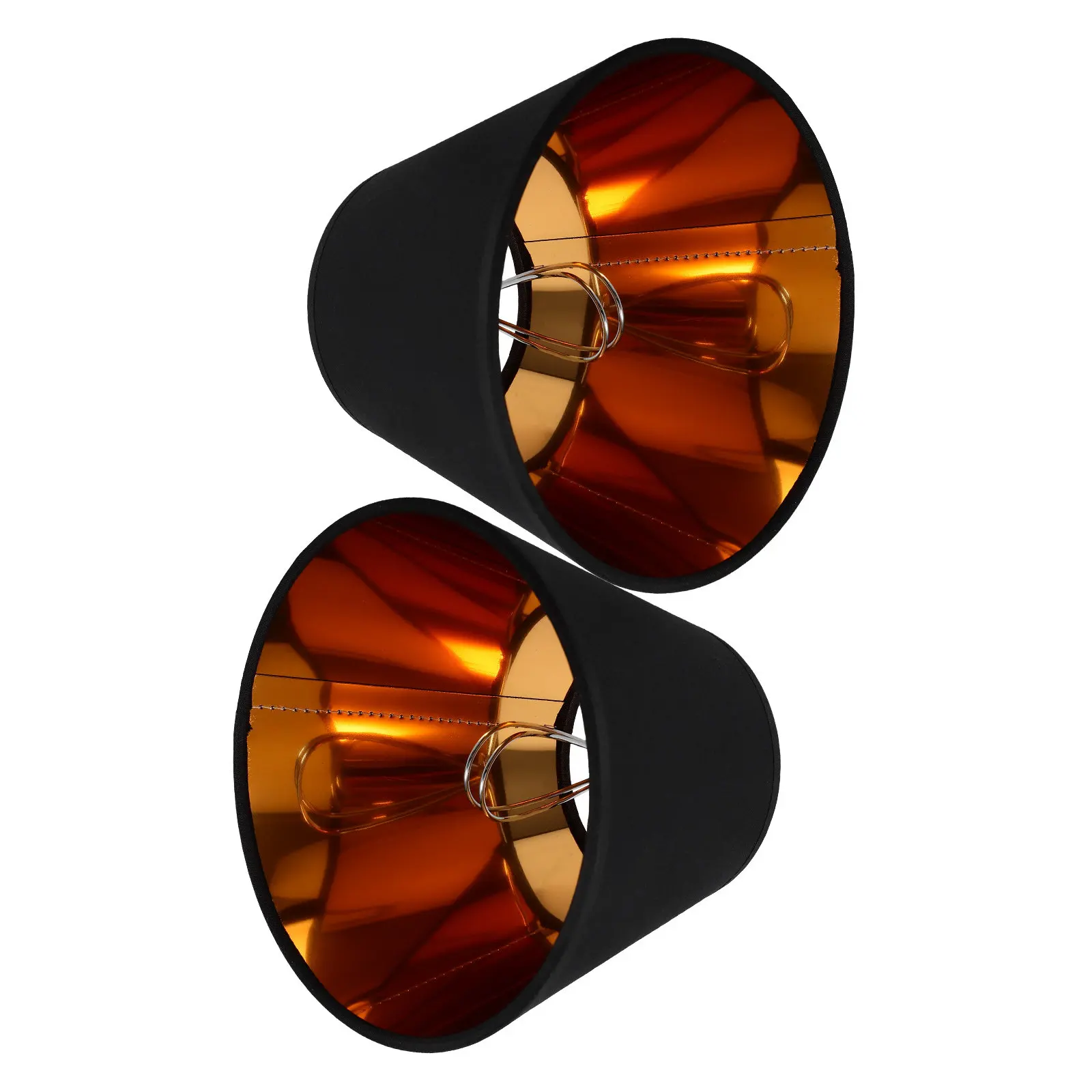 

2Pcs Lamp Shade Simple Style Pc and Iron Material Lightweight Desk Table Floor Lamp Cover for Bedroom Living Room Study Hotel