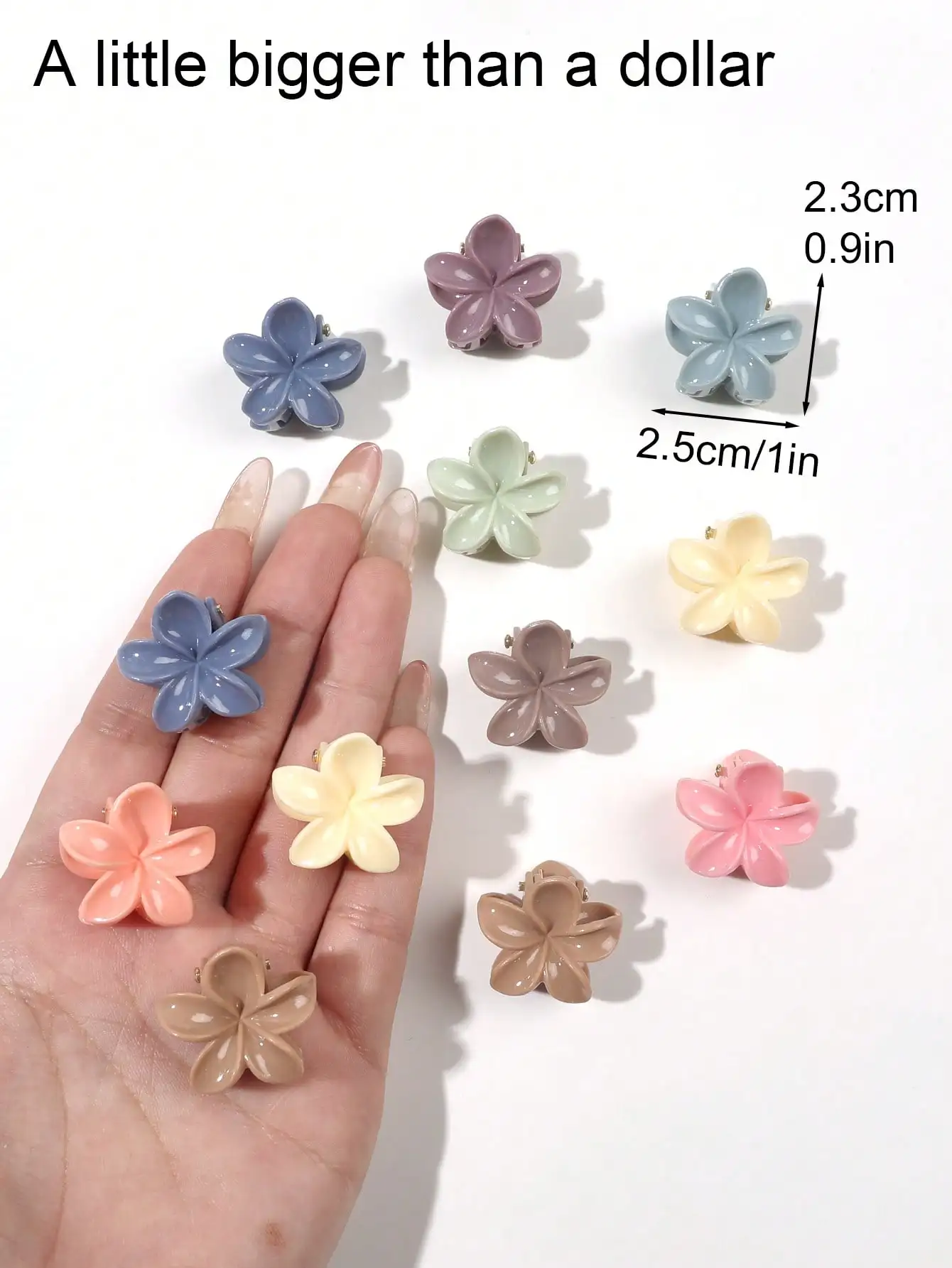 20 Stück Sommer-Haarspangen in verschiedenen Farben, kleine, niedliche Haarklammern, Haarnadeln, Haarspangen, Haaraccessoires für Damen und Mädchen. – Detail 19