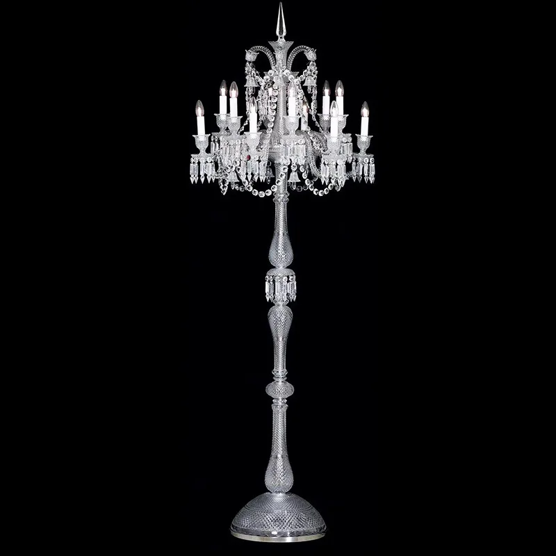 مصباح كريستال أوروبي مصباح أرضي لغرفة النوم مصباح ديكور لغرفة المعيشة الأمريكية #4