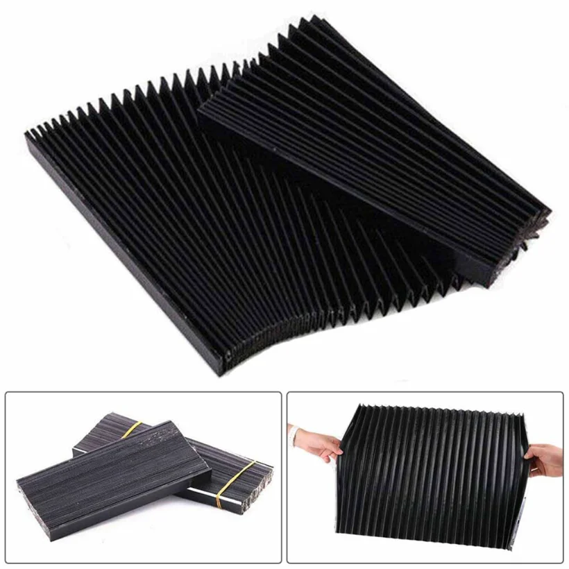 Milling Machine Flexible Guard Dust Cloth Three-proof Cloth Protective Flat Accordion Bellows Cover Tool 1.5 Meters*15mm CNC