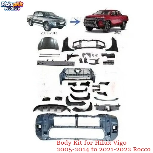 

Hilux Vigo 2005-2014 Facelift Body Kit Upgrade to 2021-2022 Rocco
