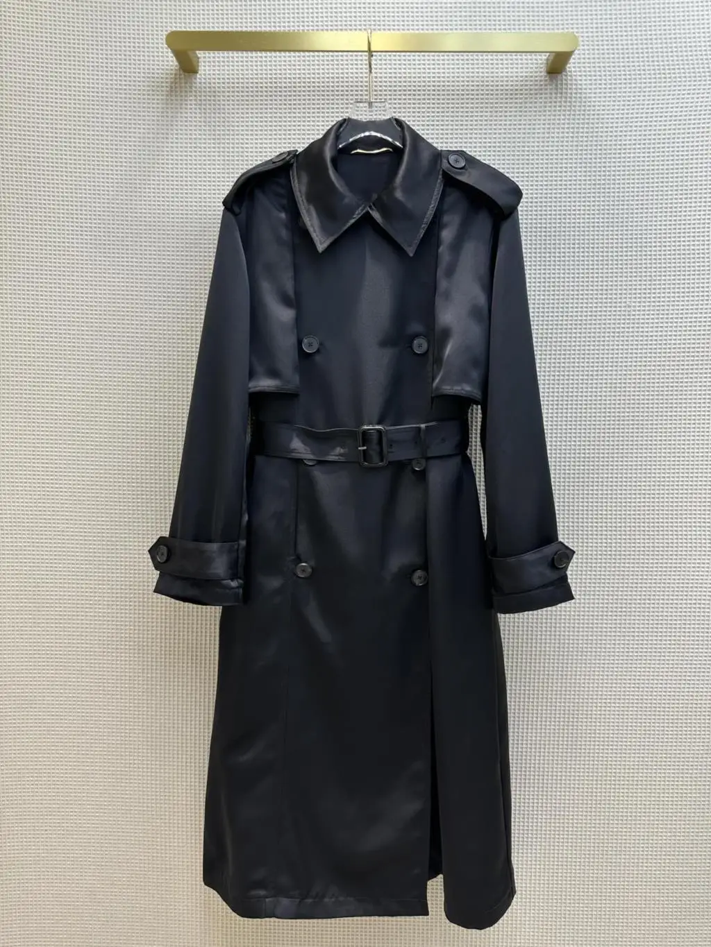 

Trench Coat Mid-Length Double-Breasted Design Fashionable Temperament Slim Slimming Elegant 2023 summer women's new hot