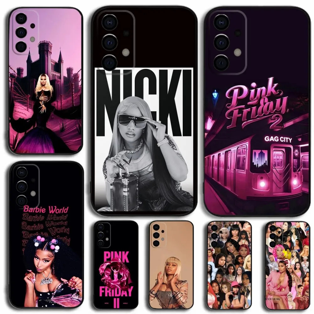 Singer N-Nicki M-Minaj Phone Case For Samsung Galaxy A13,A21s,A22,A31,A32,A52,A53,A71,A80,A91 Soft Black Cover