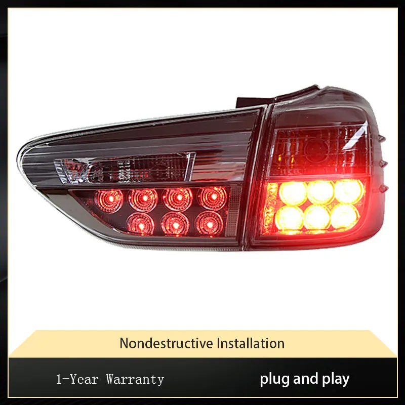 Car Lights For Toyota WISH 2009-2015 Upgrade LED Taillight Assembly Highlight DRL Automotive Lamp Tail Turn Signal Accessories