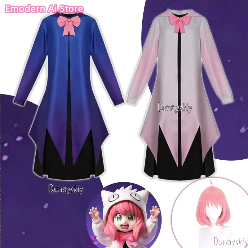 

Костюмы на Хэллоуин, аняа, косплей, синие, черные платья, Gengar Linkage, одежда, аниме и игровая выставка, сценический костюм Coser