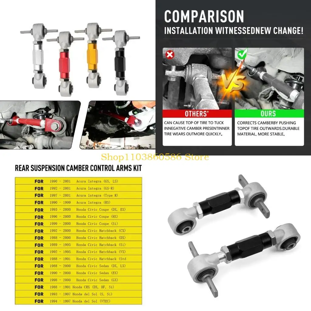 

242A Aluminium Car Rear Cambers Kits Lower Control Arm for Civic EK/EG