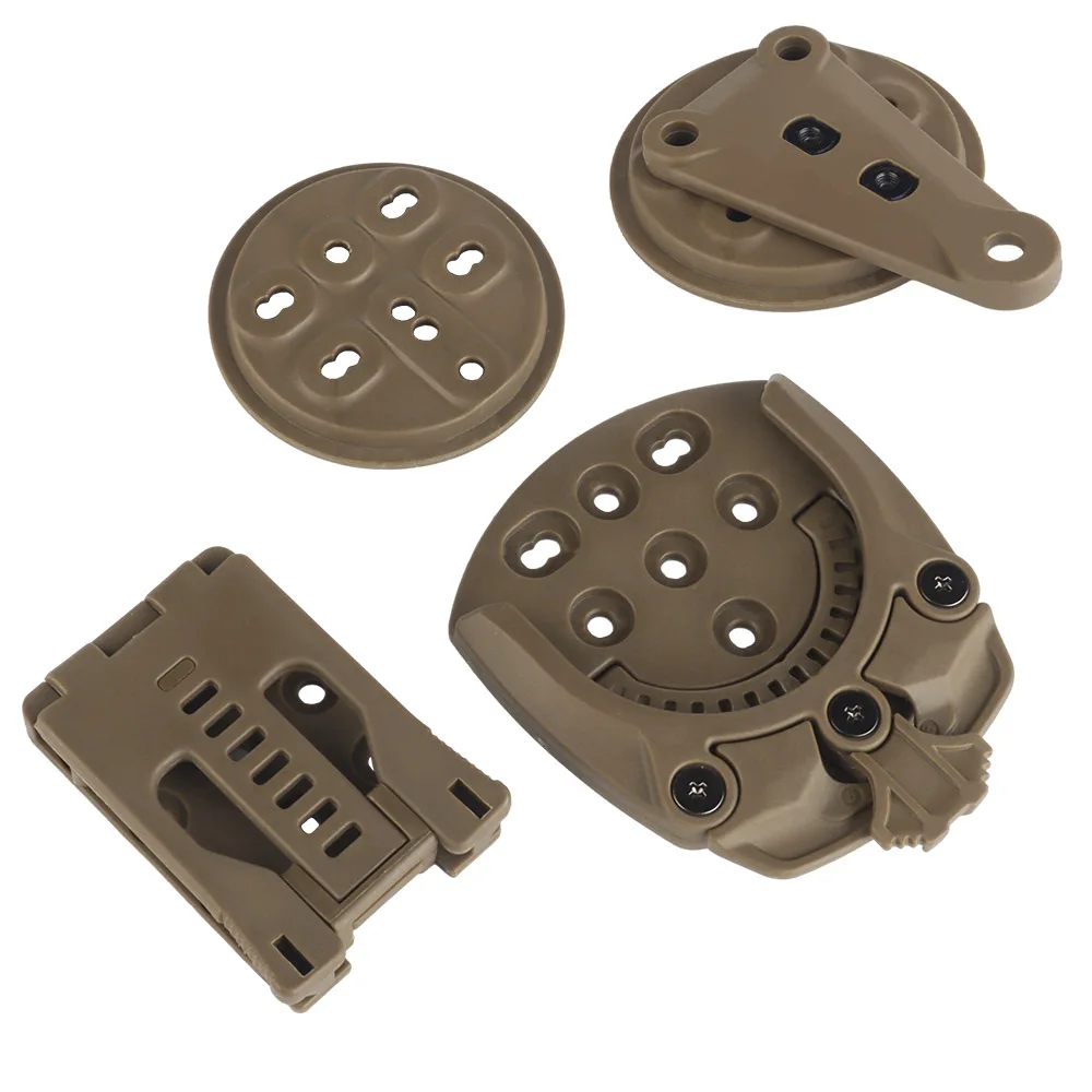 Adaptateur pour étui, Base à 360 degrés pour ceintures de chasse en plein air, porte-plaque tactique, plate-forme QLS, Airsoft, code G, support RTI DUTY