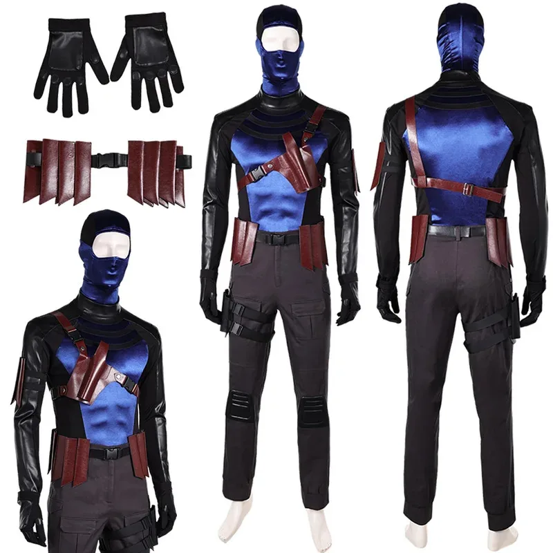 

Bullseye Lester Cosplay Fantasy Mask Gloves Clothing 2025 TV Daring Devil Villain Costume Disguise Adult Men Fantasia Outfits