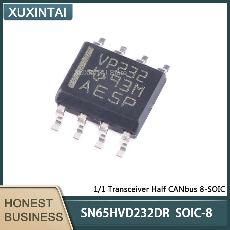 10Pcs/Lot  New Original  SN65HVD232DR SN65HVD SOIC-8 1/1 Transceiver Half CANbus
