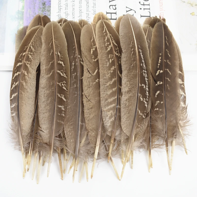 ريش درّج طبيعي لصنع الحلي ، ديكور ريشة ذاتية الصنع ، صناعة حرفية ، زينة إكسسوارات حرفية ، 10-15 #1