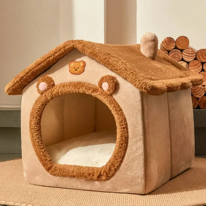 Pet Warmth Nest Winter Warmth Dogs Bed Four Seasons Universal Kitten Tent House Shelter Removable And Washable House