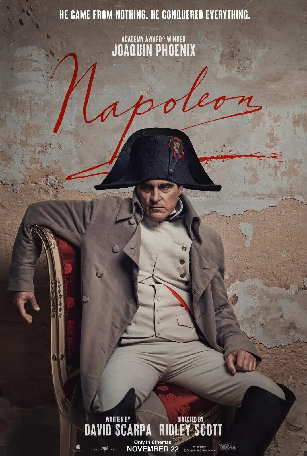 Napoleon Movie Print Art Canvas Poster for Living Room Decor, Home Wall Picture