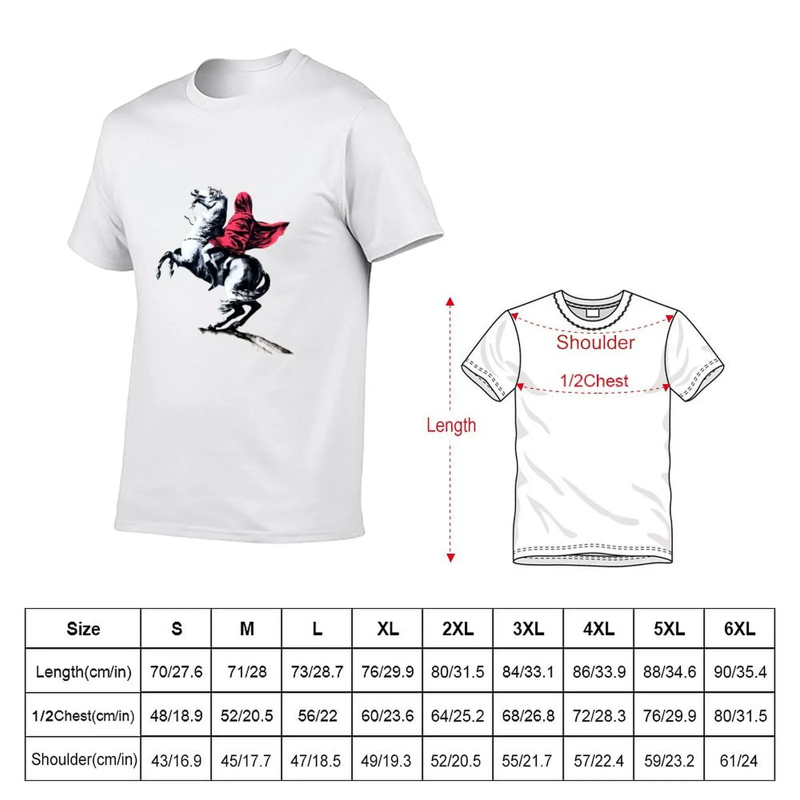 Napoleon T-Shirt vintage t shirts summer tops mens white t shirts