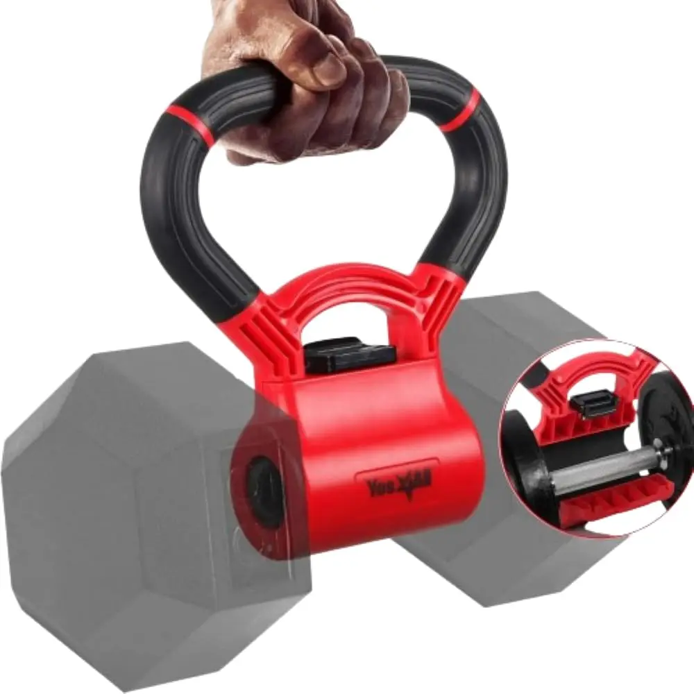 Kettlebell-Griff für Hantel, verstellbar, tragbar, Gewichtsgriff, Reisen, Fitness, Gewichtheben, Bodybuilding, Trainingsgeräte