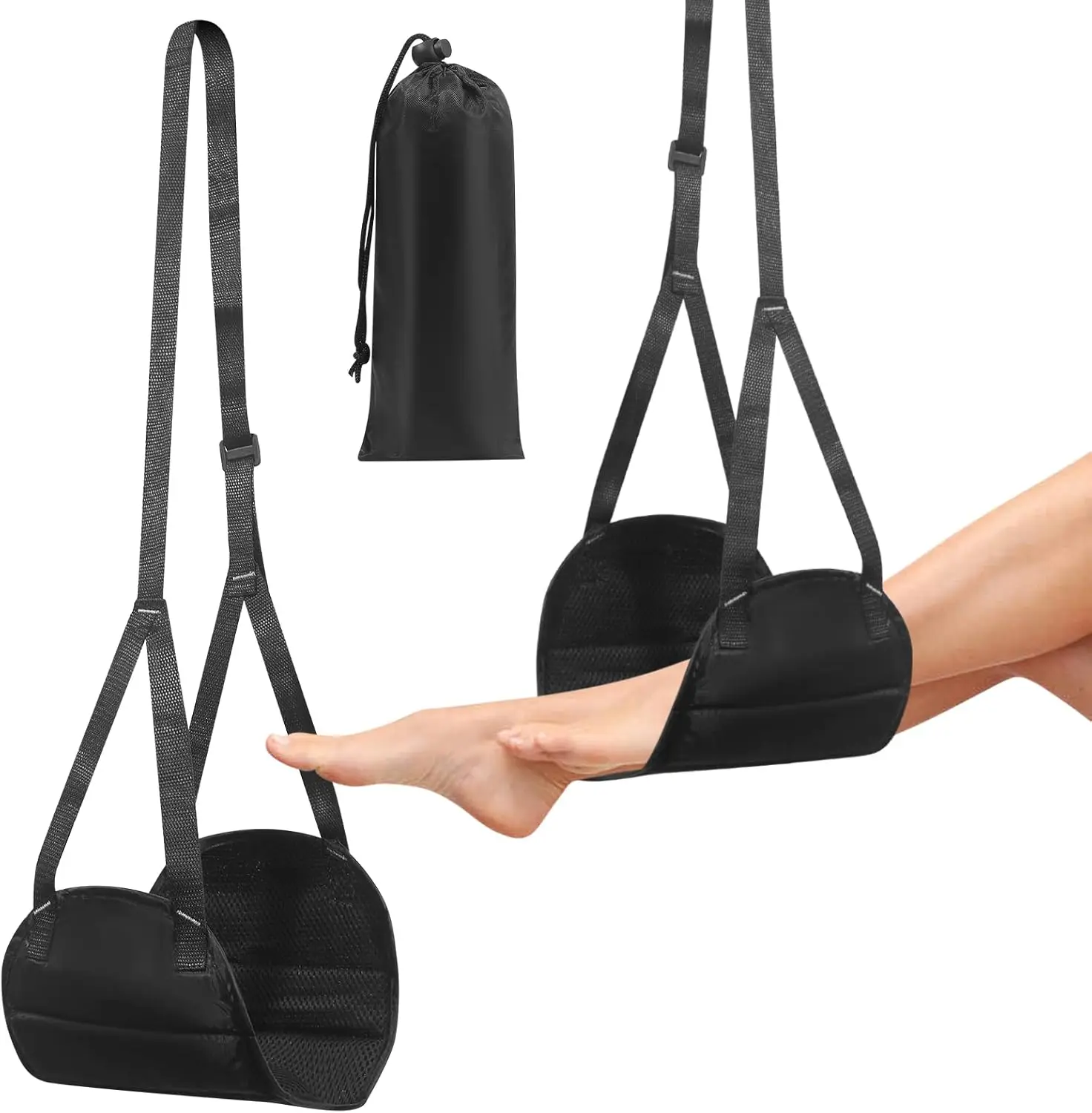 

Airplane Footrest, Airplane Travel Foot Rest, Portable Travel Foot Hammock, Airplane Travel Accessories, Adjustable Flying Foot