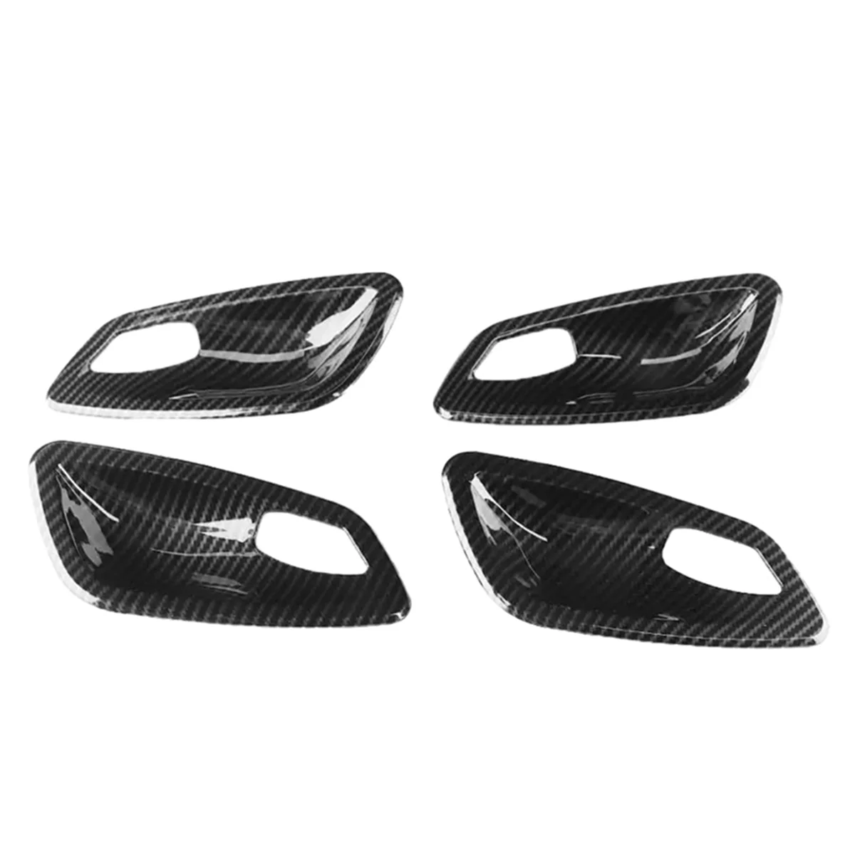 

Car Carbon Fiber Texture Interior Door Handle Bowl Trim Cover for BMW E90 3 Series