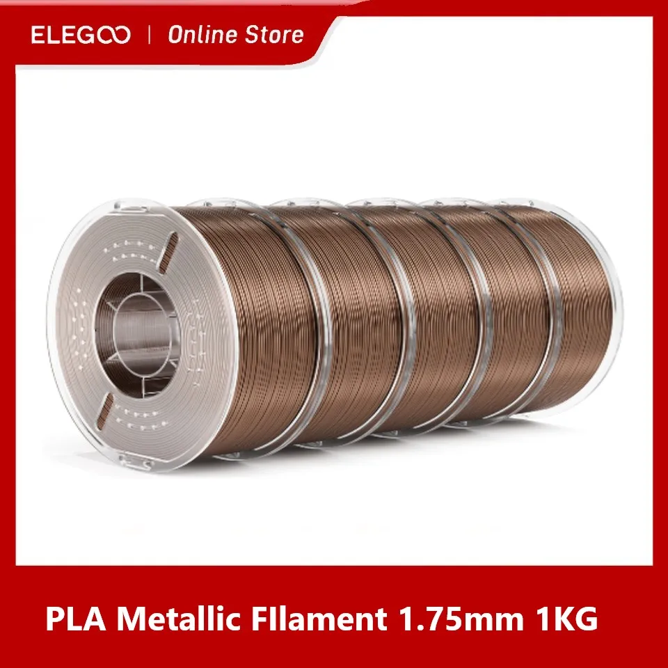 ELEGOO PLA Filament 1.75mm, 3D Printer Filament Dimensional Accuracy +/- 0.02mm, Cardboard Spool(2.2lbs) Fits for FDM 3D Printer
