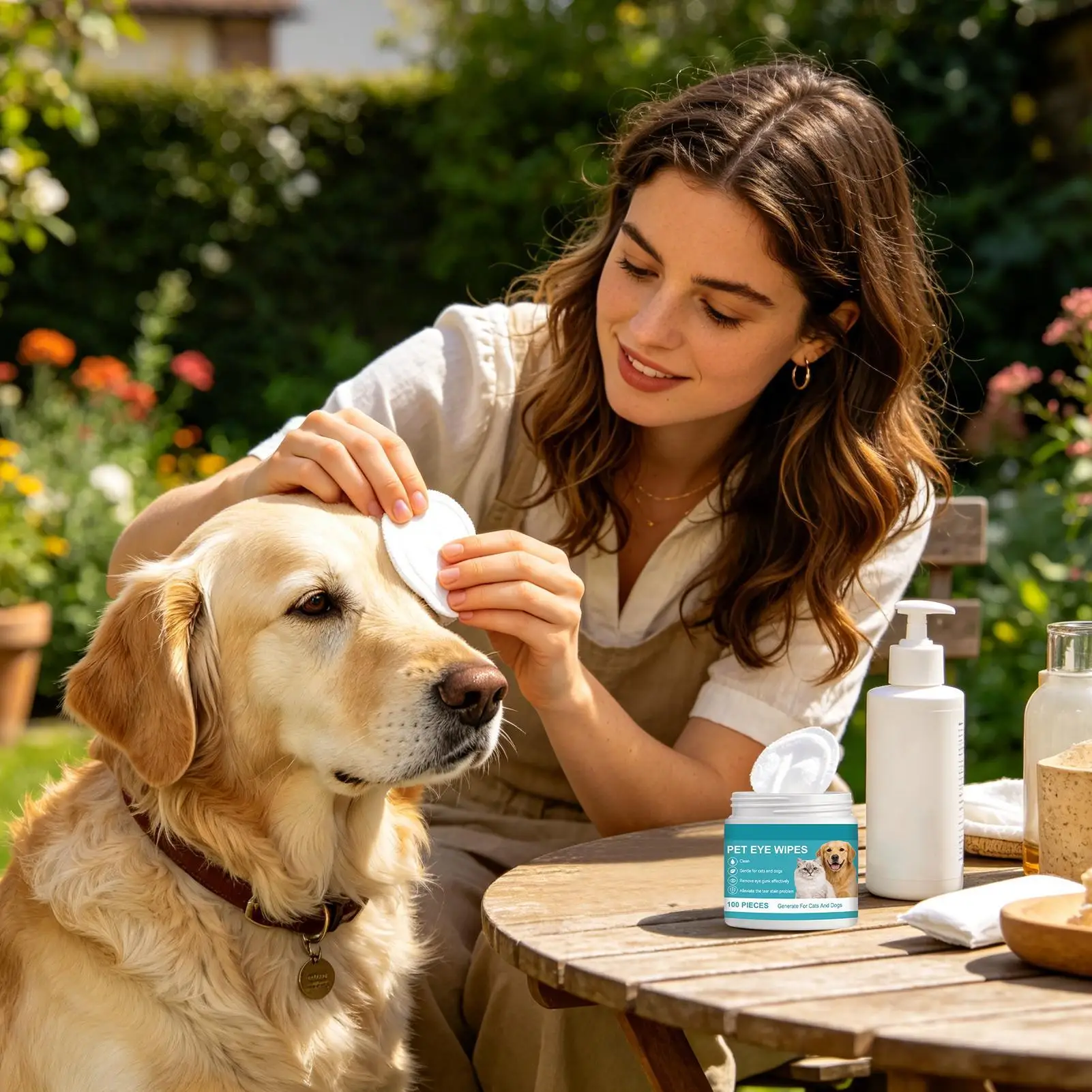 Pet Eye Cleansing Wipes Mild Plant Extract Formula Irritation Free Tear Stain Remover Cloths For Dogs And Cats Daily Eye