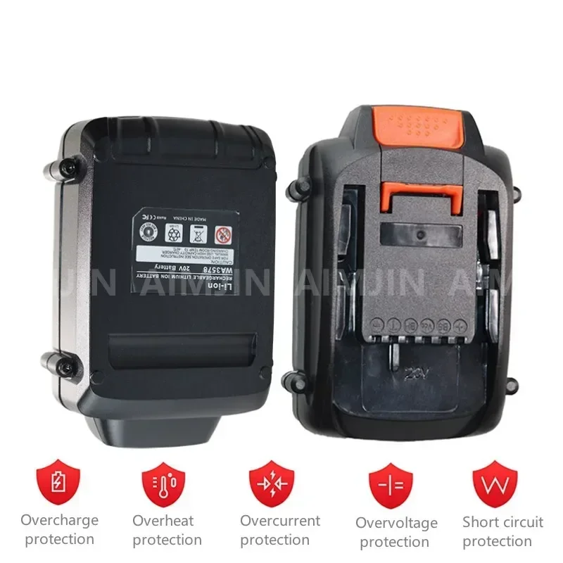 

For WORX Brand New Genuine WA3578 - PowerShare 20V 6000mAH Lithium-Ion Large-Capacity Battery