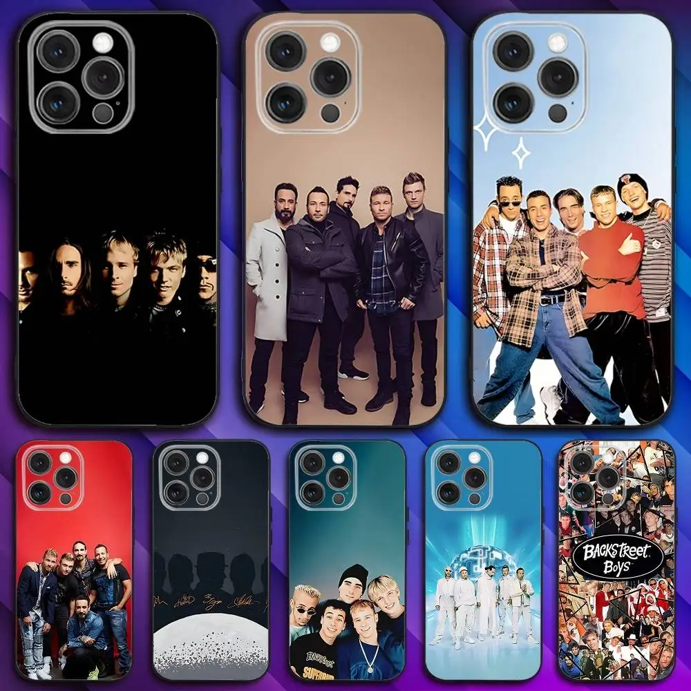 

B-Backstreet Boys BSB Phone Case For iPhone 17,16,15,14,13,12,11,Pro,Max,Plus,X,XS,SE4,E,Mini,Soft Black Case