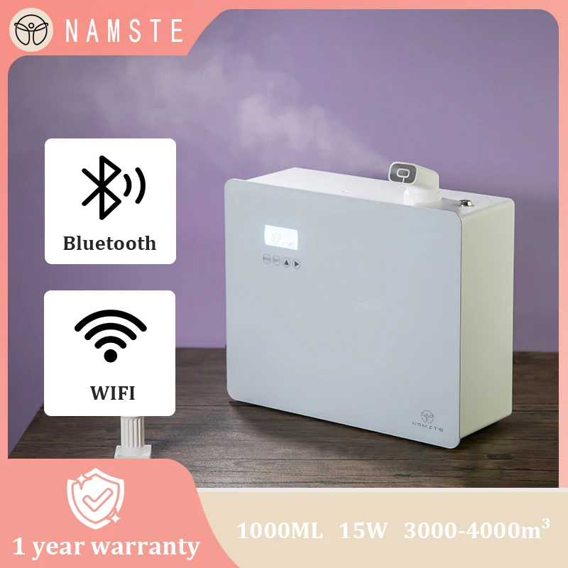 NAMSTE Bluetooth WIFI Contro Commercial Essential Oil Diffuser Room Fragrance Large Capacity 1000ML Air Freshener Cover 4000m³