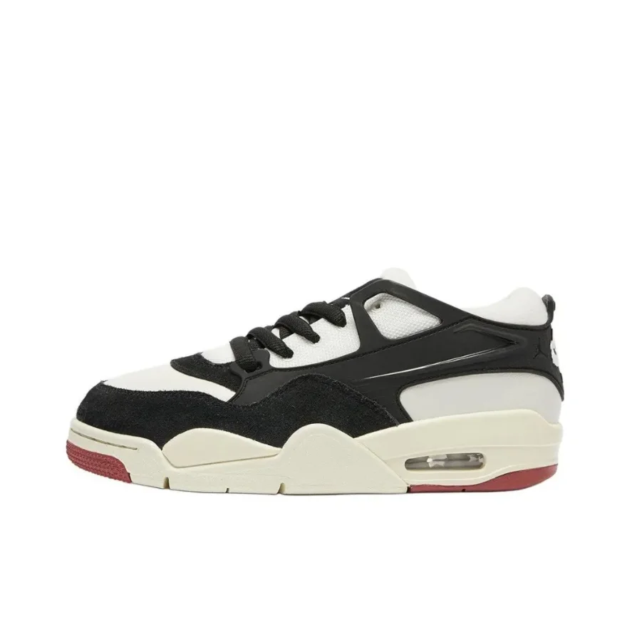 Nike Air Jordan 4 RM low Scarpe da basket comode e indossabili da uomo Scarpe casual classiche retrò Colori in bianco e nero