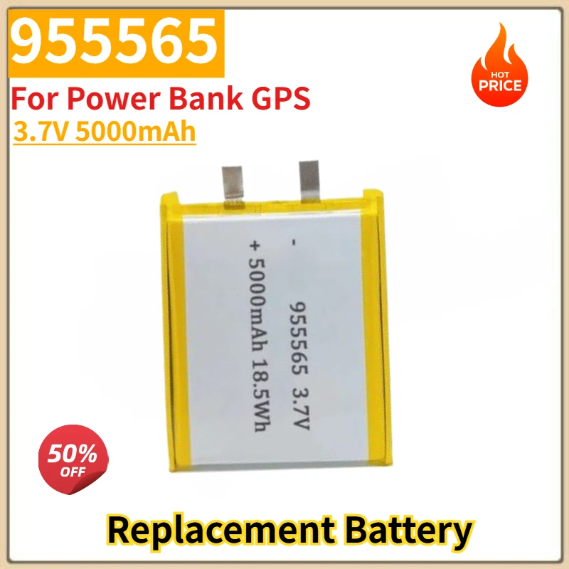 3.7V 5000mAh High Quality Polymer Lithium Battery 955565 For Power Bank GPS Brand New Replacement Lithium Ion Battery