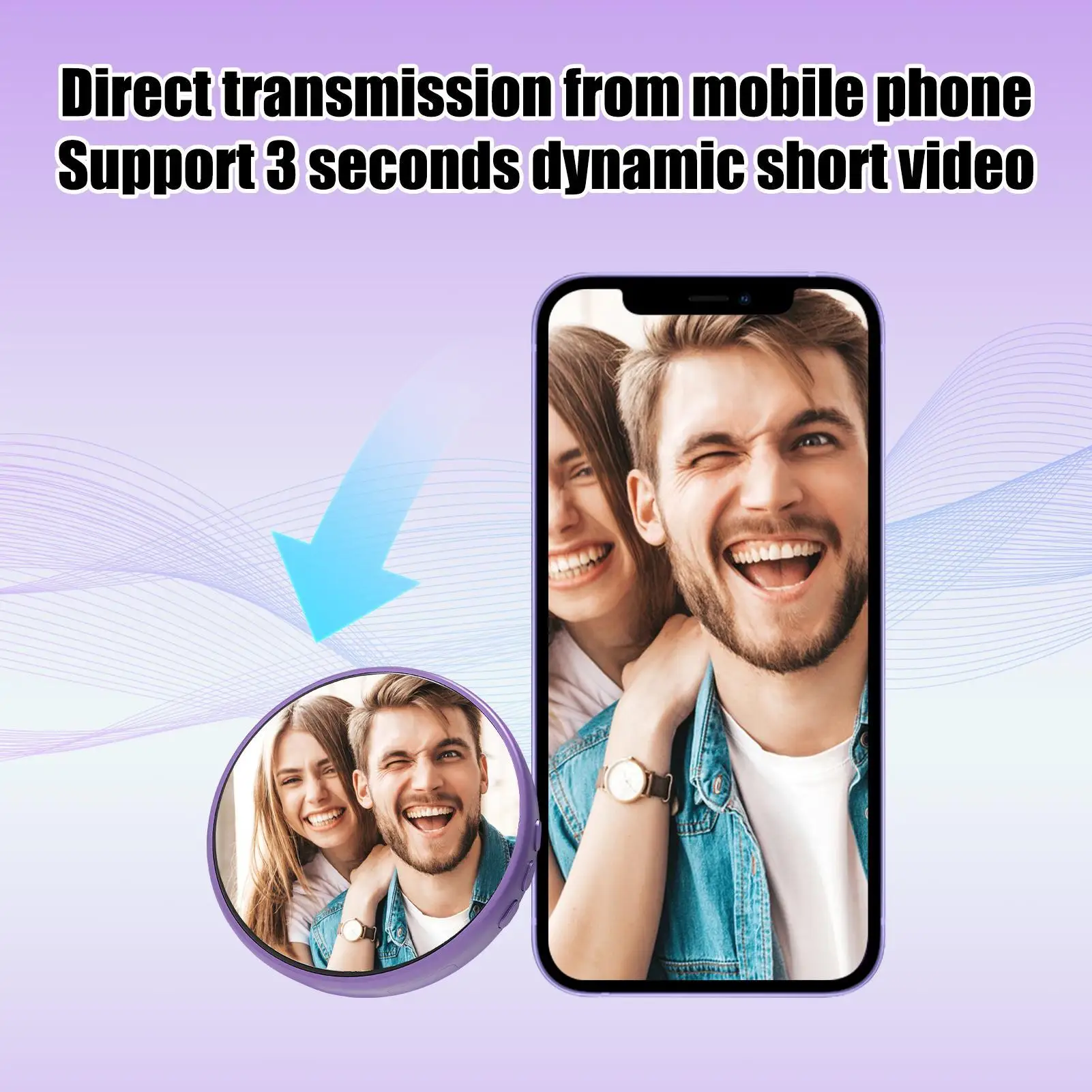 Insignia Digital con Pantalla para Fotos de Anime, Suministros para Exhibición, Insignia Digital Inteligente para Coleccionistas, Fanáticos, Estudiantes, Niños, Adolescentes y Adultos