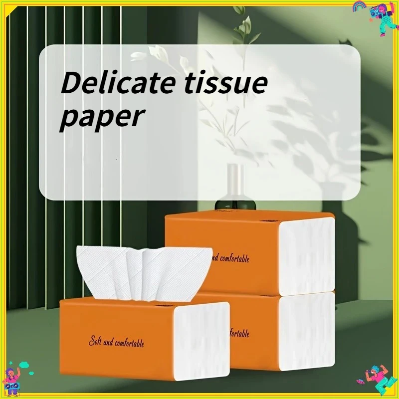 

Салфетка для лица в оранжевой упаковке, подходит как для влажного и сухого использования, идеально подходит для столовых и гостиничных срезов. Автомобильные бумажные полотенца.