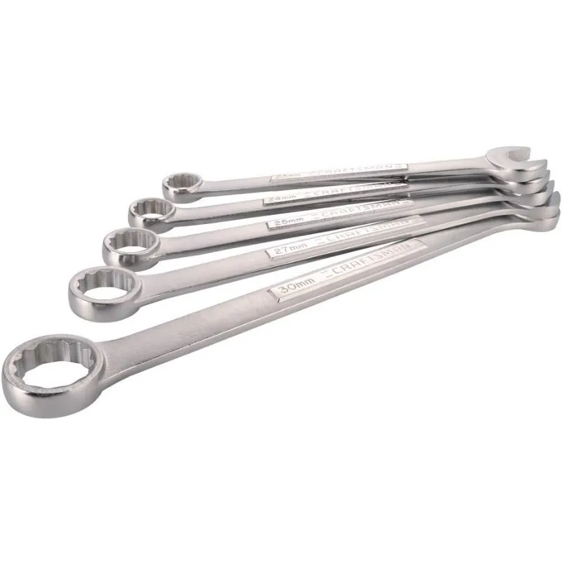 

Wrench Set with Corrosion Resistance,Quick Engagement, Metric, Jumbo, 5-Piece(23、24、25、27、30 MM )