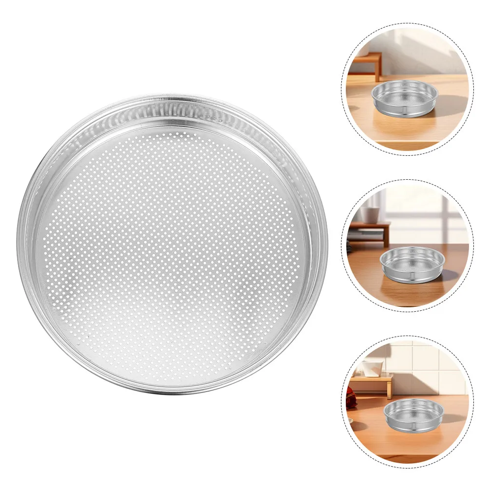 Manual Round Sieve for Soil, Gravel, Compost & Grain Sifting – Garden Sifter Pan with Fine Mesh