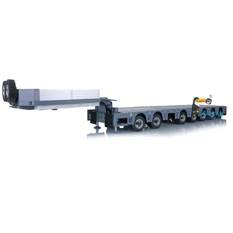 퓨리 베어 1/14 RC 메탈 헤비 트레일러 스완넥 탈착식 2+5축 타미야 RC 트랙터 트럭 덤퍼 로더 모델 TH20431