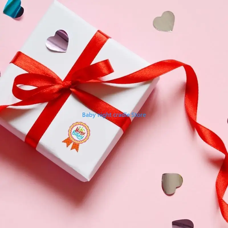 J2FF Set von 16 Blättern bunte Geburtstagsfeier -Aufkleber für Kinder Selbstkleber