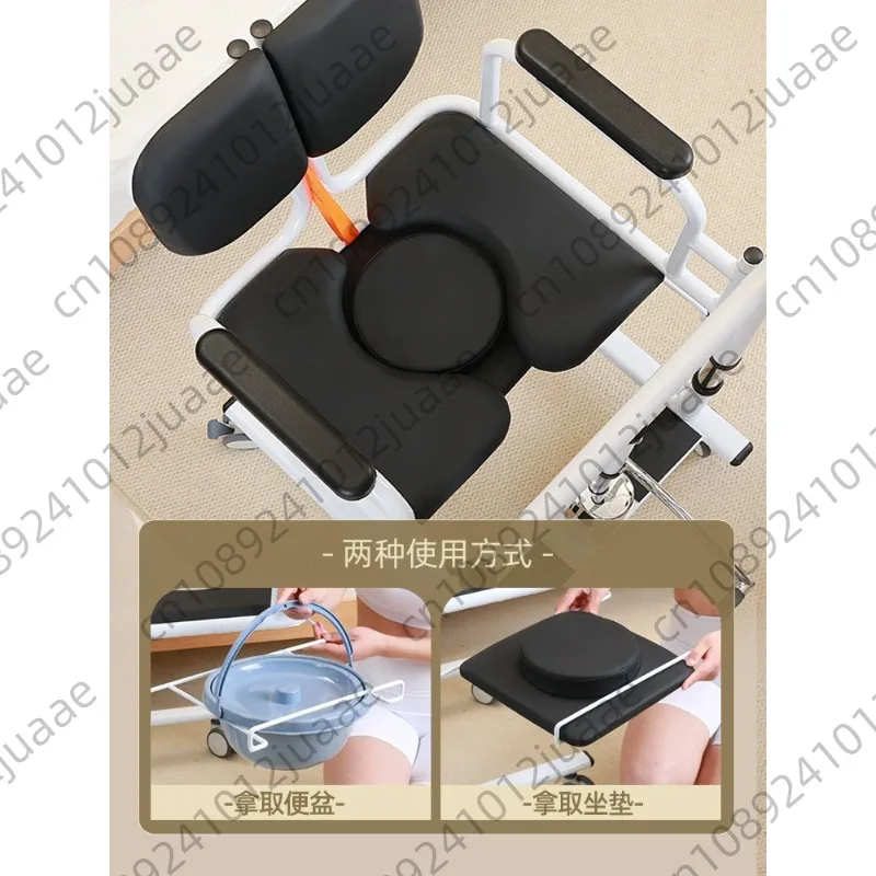 Weight 200kg Lifting Machine Bed Paralyzed Patient Lying Flat Hydraulic Shifter Disabled The Elderly Household Bath Toilet Chair
