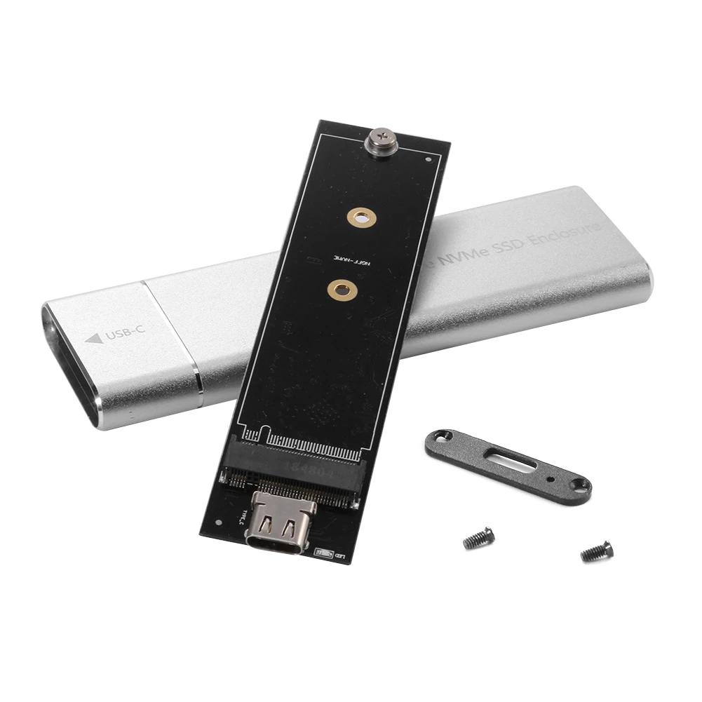 M.2 NVMe SSD Enclosure Adapter 10Gbps USB C 3.1 Gen2 NVMe Case