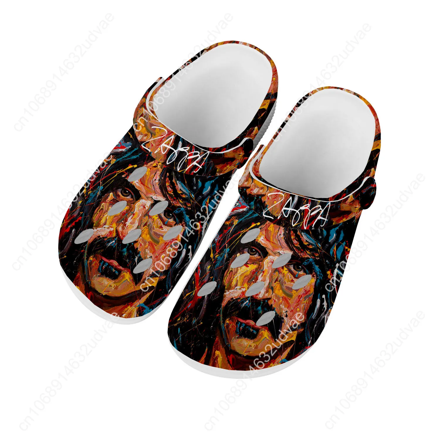 Frank Zappa Water Shoes Mens Womens High Quality Fashion Home Garden Clogs Customizd Sandals Beach Breathable Hole Slippers