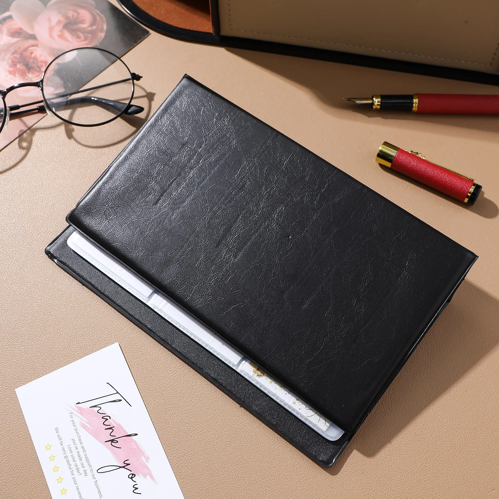

Business Card Holder Buisness Case for Women Pu Organizer Book Holders