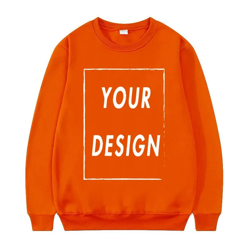 2025 Neuer Unisex Pullover ohne Kapuze mit individuellem Logo, Rundhals-Sweater, Modischer Freizeitpullover für Damen und Herren – Detail 5