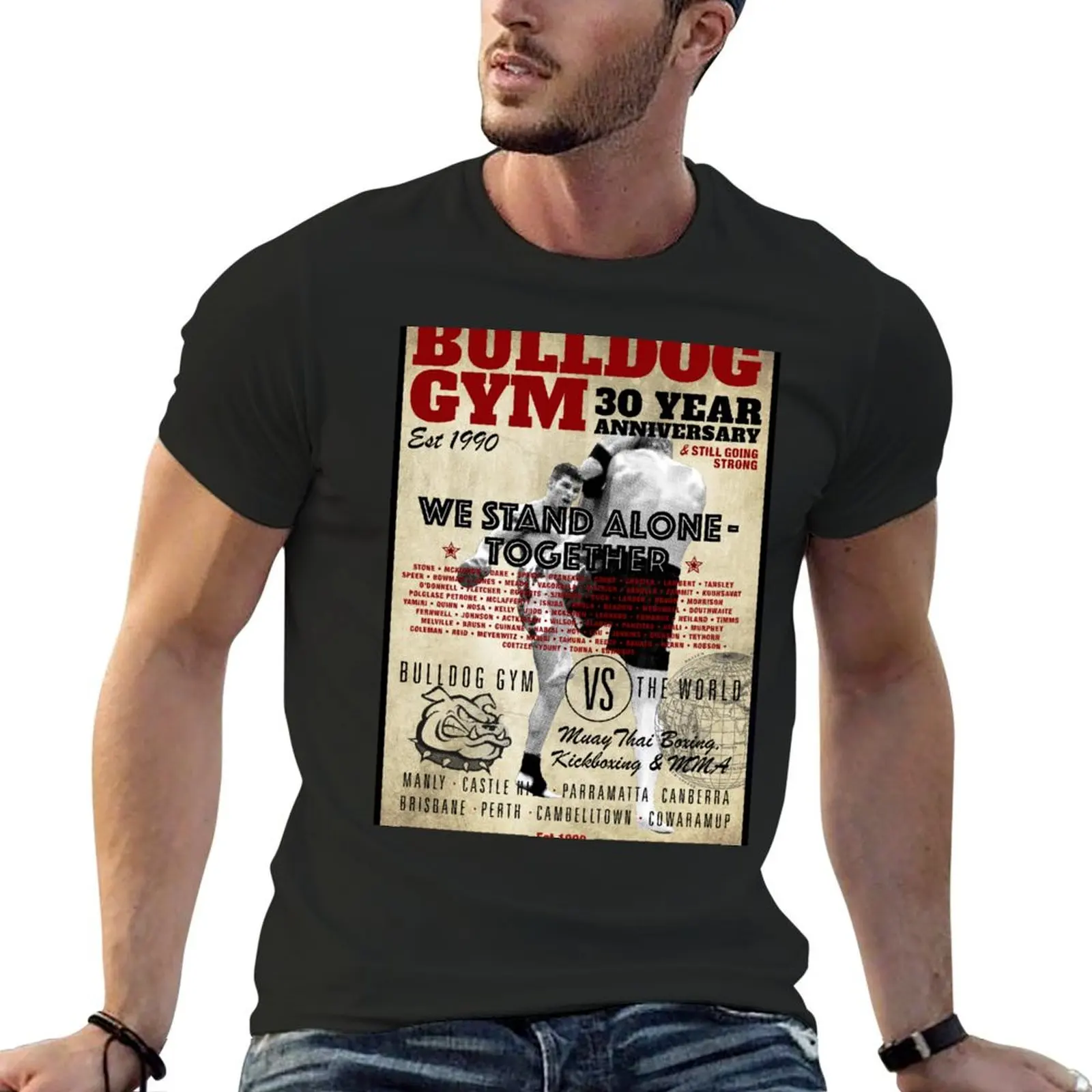 

Bulldog Gym 30 years T-shirt shirts graphic tees sublime Aesthetic clothing heavy weight t shirts for men