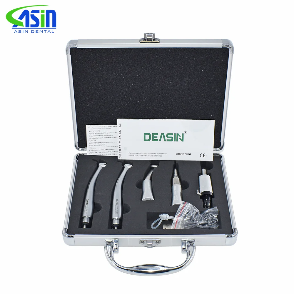 Dental Handpiece Dentist Student Handpiece Kits Dental 2 MAX LED High Speed And FX Low Speed Handpiece Kits 2/4 Hole Handpiece