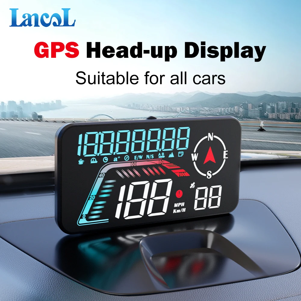 G12 HUD Car Head Up Display Windshield Speedometer Projector GPS System Scanner Car Electronic Safety Alert  Accessories