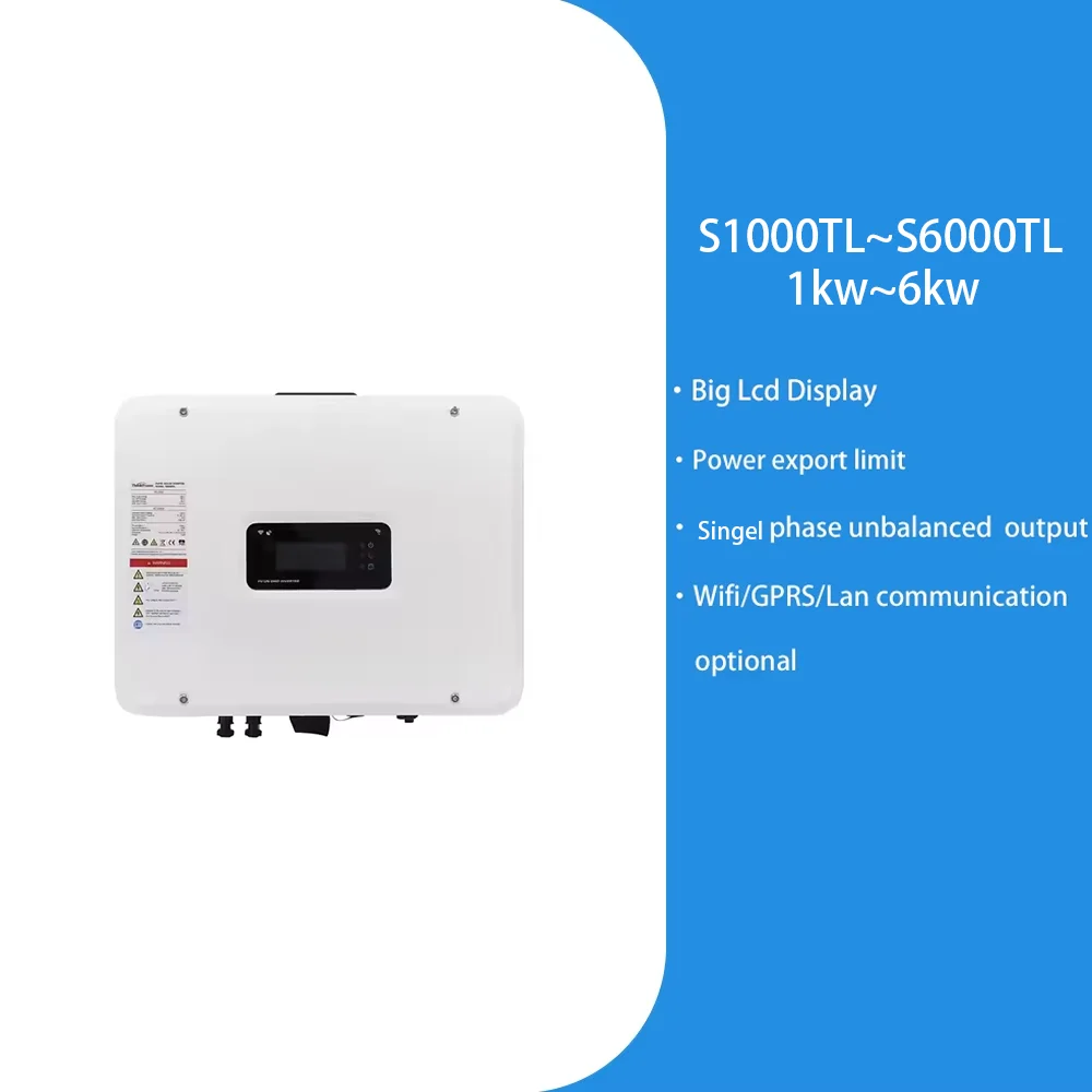 Thinkpower Cheap Home single phase  220V/50hz 4.4KW - 6kw grid-tied inverter with wifi with built-in limiter single mppt