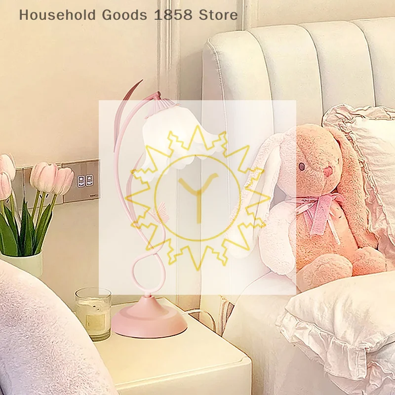 E27 Acrylic Bell Orchid Lampshade Hanging Lamp Accessories Table Parts DIY Wall Night Restaurant Chandelier Replacement