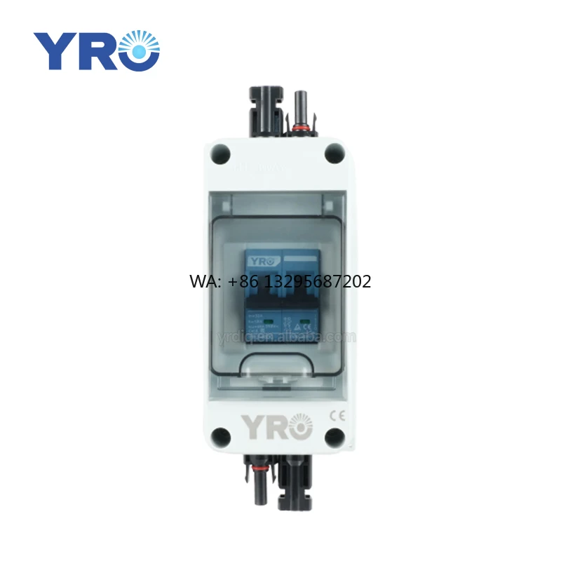 

YRO Открытый воздушный выключатель 6A-63A Переключатель нагрузки DC550V Разъем Солнечный фотоэлектрический выключатель постоянного тока Тип комбайна ABS для наружного использования