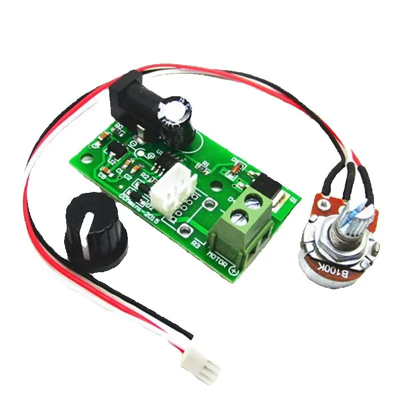 마이크로 PWM DC 모터 속도 컨트롤러, 전위차계 포함, 일반 3A 소형 보드, 6V, 12V, 24V