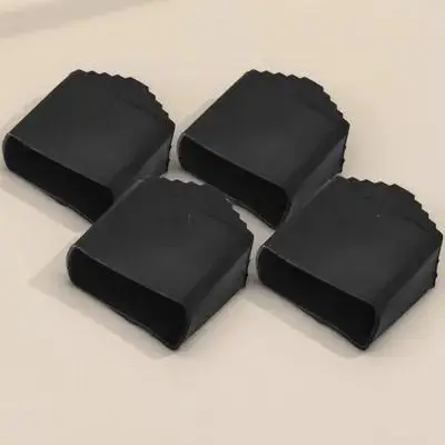 

4Pcs Ladder Feet Cover Protector: Square Anti Skid Rubber Pads for Folding Ladder Stability Floor Protection Non Slip Safety