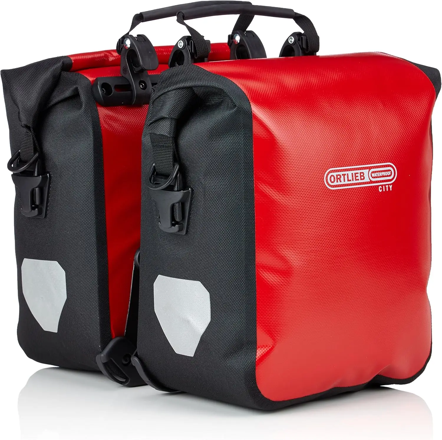 Men's Sport-Roller City Bike Bag, Red/Black, 30 x 25 x 14 cm/25 Litre