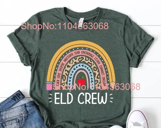 ELD Teacher T Shirt Squad Esl English Language Development Efl Ell Esol long or short sleeves