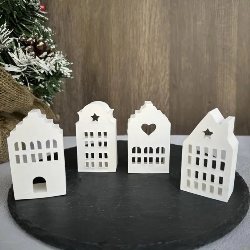 E15E 4 House Candlestick Molde